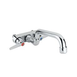 CENTRAL BRASS 01840-LE0 TWO HANDLE CAST BRASS CP WALLMOUNT FAUCET 1.5GPM