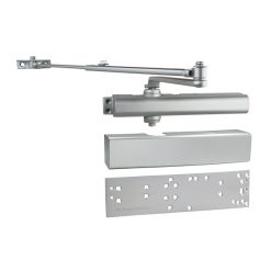 ALUM DOOR CLOSER W/ COVER & UNIVERSAL MOUNTING PLATE
