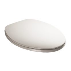 WHITE ELONG C/F CLOSET SEAT W/COVER