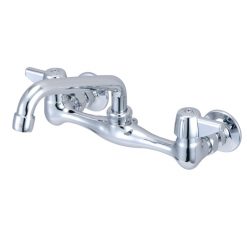 8" WALL MT KITCHEN FAUCET W/6" SPOUT