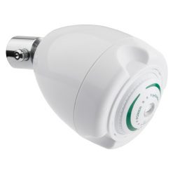 NIAGARA N2915-V 1.5 GPM EARTH 9 JET WHITE SHOWER HEAD W/ BUILT IN VOLUME CONTROL