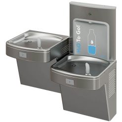MURDOCK A172408F-UBL-BF1S BI-LEVEL ADA WATER COOLER WITH PUSH BUTTON BOTTLE FILLER (FLEXIBLE BUBBLER + STAINLESS STEEL)