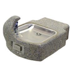 MURDOCK GVC59 - CONCRETE WALL MOUNT PUSH BUTTON DRINKING FOUNTAIN