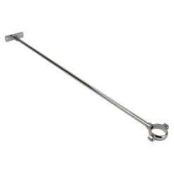 WHITE RACKER M45IF22 CHROME PLATED ADJUSTABLE PIPE STANDOFF - 1" PIPE X 22"