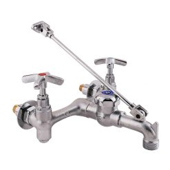 ZURN Z966-SF 8” WALL MT SERVICE SINK FAUCET W/ VACUUM BREAKER & WALL BRACKET