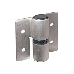 BOBRICK 1002331 1” LAMINATE SS PARTITION HINGE WITH CAM INSTALLED TOP HINGE LH INSWING/RH OUTSWING WITH NO CAM INSTALLED BOTTOM HINGE RH INSWING/LH OUTSWING