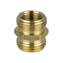 3/4" DBLE MALE HOSE NIPPLE X 1/2" FPT