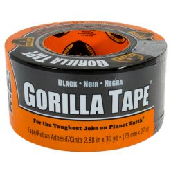 GORILLA GLUE 6003002 GORILLA DUCT TAPE TOUGH & WIDE (BLACK) 2.88 IN X 30 YD
