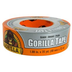 GORILLA GLUE 6074001 GORILLA DUCT TAPE (GREY) 1.88 IN X 35 YD