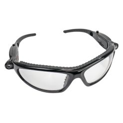 SAS SAFETY CORP 5420-50 LED INSPECTORS SAFETY GLASSES W/LED LIGHTS BLACK FRAME /CLEAR LENS