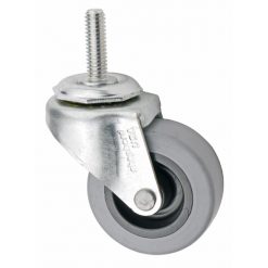 2” SWIVEL CASTER W/ NON MARKING WHEEL & 5/16-18 X 1 THREADED STEM