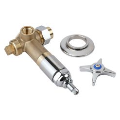 T & S BRASS B1020 COLD CONCEALED SINGLE BYPASS VALVE W/ CROSS HANDLE