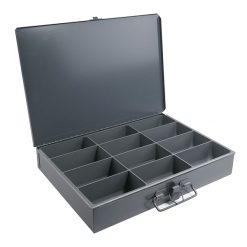 12 COMP STEEL STORAGE CASE