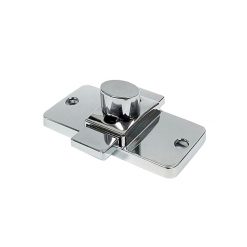 BRUSHED FINISH SURFACE MTD SLIDE LATCH 2-3/4” CXC