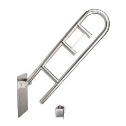 MOEN R8962FD 30” X 1-1/4” FOLD UP PEENED GRAB BAR WITH INTEGRATED TISSUE HOLDER