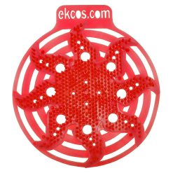 EKCOS INNOVATIONS PWR-10R RED (MELON) 30 DAY ANTI-SPLASH URINAL SCREENS (2 PC)