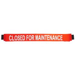 MAGNETIC DOOR BARRIER CFM-01 “CLOSED FOR MAINTENANCE” - ORANGE MAGNETIC DOOR BARRIER FOR 36” DOORWAY