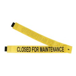 MAGNETIC DOOR BARRIER CFM-B-01 “CLOSED FOR MAINTENANCE” - YELLOW MAGNETIC DOOR BARRIER FOR 51” DOORWAY