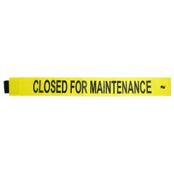 MAGNETIC DOOR BARRIER CFM-B-01 “CLOSED FOR MAINTENANCE” - YELLOW MAGNETIC DOOR BARRIER FOR 51” DOORWAY