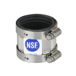1-1/2" CI NO HUB COUPLER