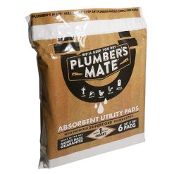 RECTORSEAL 97260 PLUMBERS MATE ABSORBENT UTILITY PADS BAG OF 6