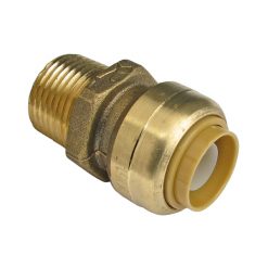 1/2" PUSH X 3/4" MNPT LF STRAIGHT CONNECTOR