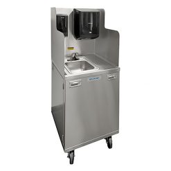 ELKAY EHSS25SSNT SS PORTABLE TOUCHLESS HANDWASHING STATION W/ 2.5 GALLON WATER HEATER