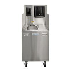 ELKAY EHSS25SSNT SS PORTABLE TOUCHLESS HANDWASHING STATION W/ 2.5 GALLON WATER HEATER