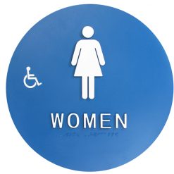 DOOR T-24 ADA WOMEN W/CHAIR SIGN