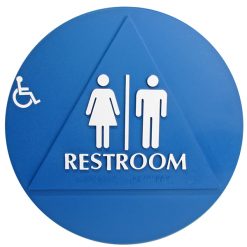 DOOR T-24 ADA RESTROOM W/CHAIR SIGN
