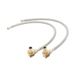 1/2” BACK MT FAUCET ELBOW MOUNTING KIT W/ SUPPLY LINES (T&S)