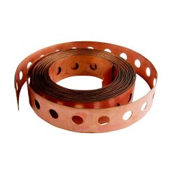 3/4 COPPER CLAD PERF STRAP - 10' COIL