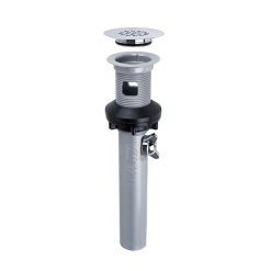 WATCO 815-B-CP-NPU CHROME PLATED BRASS COMMERCIAL GRID STRAINER WITH REMOVEABLE GRID