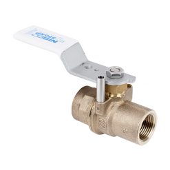 NIBCO T-585HP-LF 1” FIP LF FULL PORT BRONZE BALL VALVE W/ REVERSIBLE HANDLE