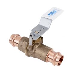 NIBCO PC-585HP-LF 3/4” PRESS LF FULL PORT BRONZE BALL VALVE W/ REVERSIBLE HANDLE