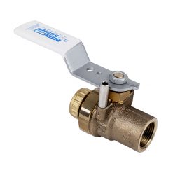 1/2” FIP X HOSE CAP LF FULL PORT BRONZE BALL VALVE W/ REVERSIBLE HANDLE