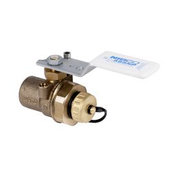 NIBCO S-585HP-LF-HC 1/2” SWEAT X HOSE CAP LF FULL PORT BRONZE BALL VALVE W/ REVERSIBLE HANDLE