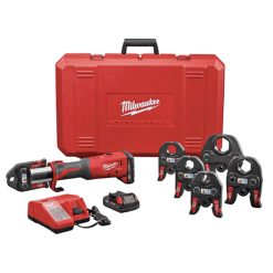 MILWAUKEE FORCE LOGIC M18 PRESS TOOL WITH ONE KEY, 1/2”-2” CTS JAWS, BATTERY & CHARGER