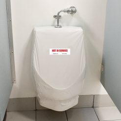 KIT WHITE SELF ADHESIVE PLASTIC SHEET FOR OUT OF SERVICE FIXTURE