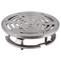 5” OD S/S RETROFIT DRAIN GRATE & FRAME ASSY