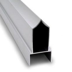 72” ANTIGRIP HEADRAIL FOR 1-1/4” - CLEAR ANODIZED ALUM