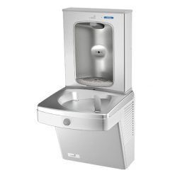 OASIS PGV8EBF 507063 STAINLESS STEEL ALCOVE ELECTRONIC VERSAFILLER WITH VANDAL RESISTANT BARRIER FREE