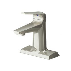 T&S BRASS LAKECREST AESTHETIC CHROME PLATED 4” SINGLE LEVER DECK MOUNTED FAUCET 0.5 GPM