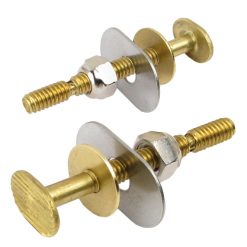 CLOSET BOLTS BRASS SNAP IT 1/4” (PR)