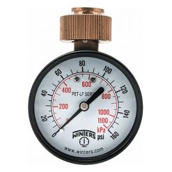 WINTERS PETW213LF 2.5” 0-160 PSI WATER TEST GAUGE