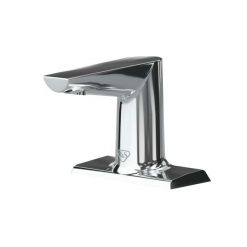 T&S BRASS ECW-3153 CHROME PLATED 4” DECK MOUNTED SENSOR LAVATORY FAUCET 0.5 GPM