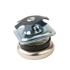 SQUARE TUBING SWIVEL GLIDE - FITS 1 OD, 7/8 ID