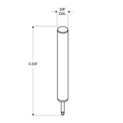 ASI GLOBAL PARTITIONS 98544 PIN FOR TOP PARTITION HINGE