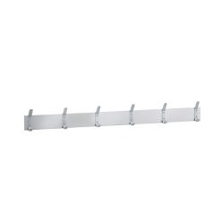 5' S/S TOWEL HOOK STRIP W/ 6 HOOKS