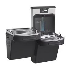 ELKAY LZSTL8WSMP MIDNIGHT BLACK EZH2O FILTERED BOTTLE FILLER & BI-LEVEL ADA WATER COOLER